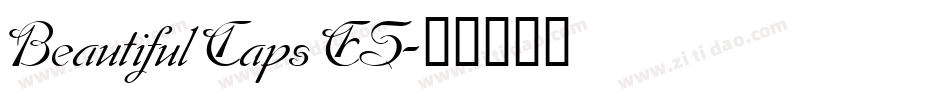 Beautiful Caps ES字体转换